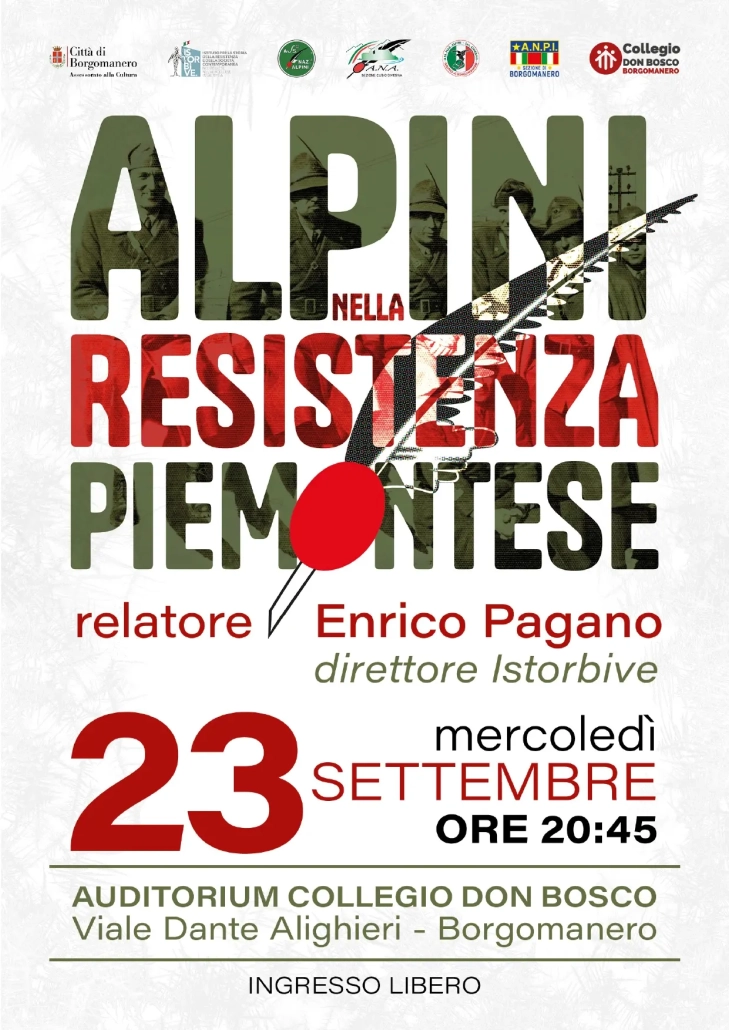 Locandina Alpini Resistenza Piemontese anpi